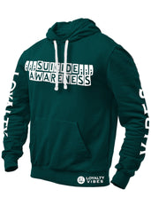 Suicide Awareness Hoodie Caribbean Green - Loyalty Vibes