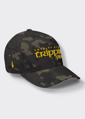 Trippin Pipe Fitted Hat - Black Camo/Gold - Loyalty Vibes