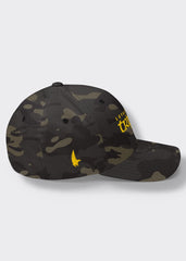 Trippin Pipe Fitted Hat - Black Camo/Gold - Side - Loyalty Vibes