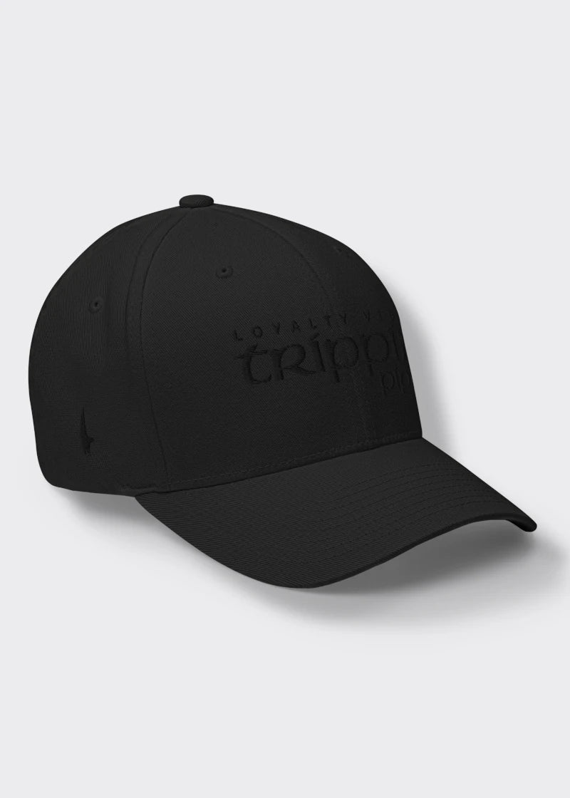 Trippin Pipe Fitted Hat - Blackout - Loyalty Vibes