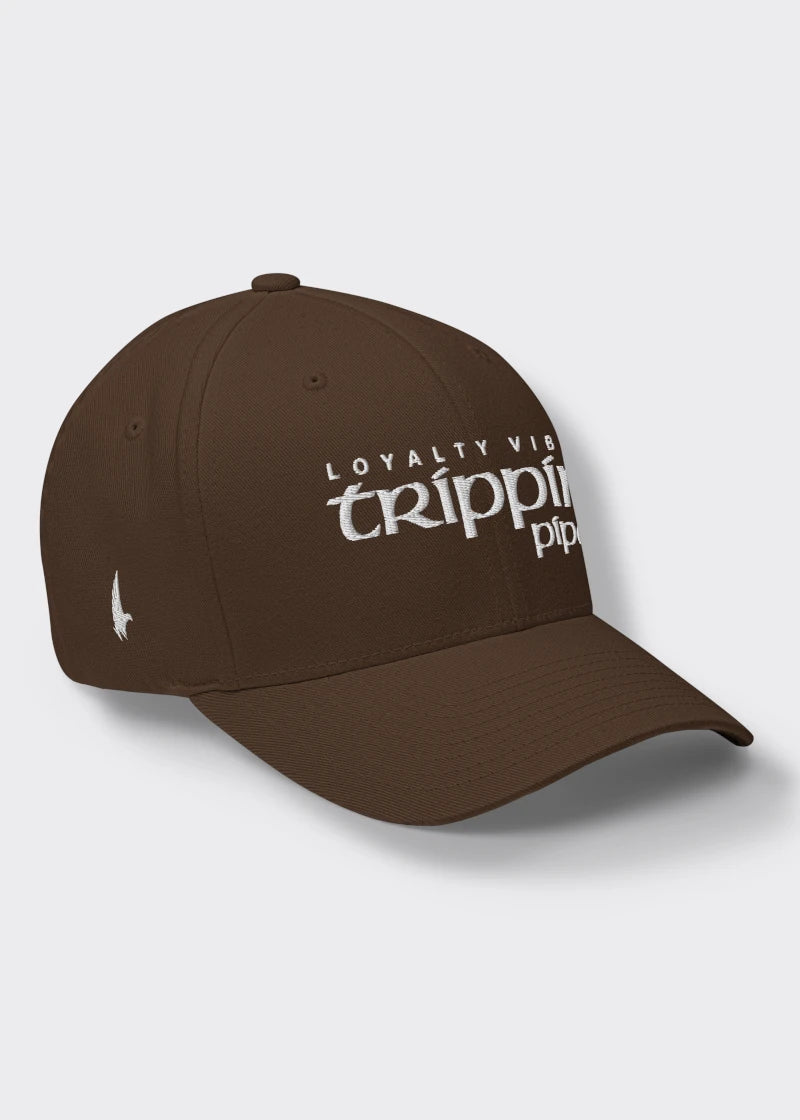 Trippin Pipe Fitted Hat - Brown - Loyalty Vibes