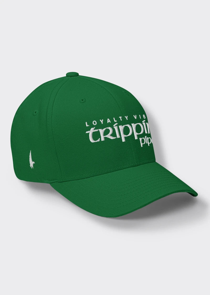 Trippin Pipe Fitted Hat - Green - Loyalty Vibes