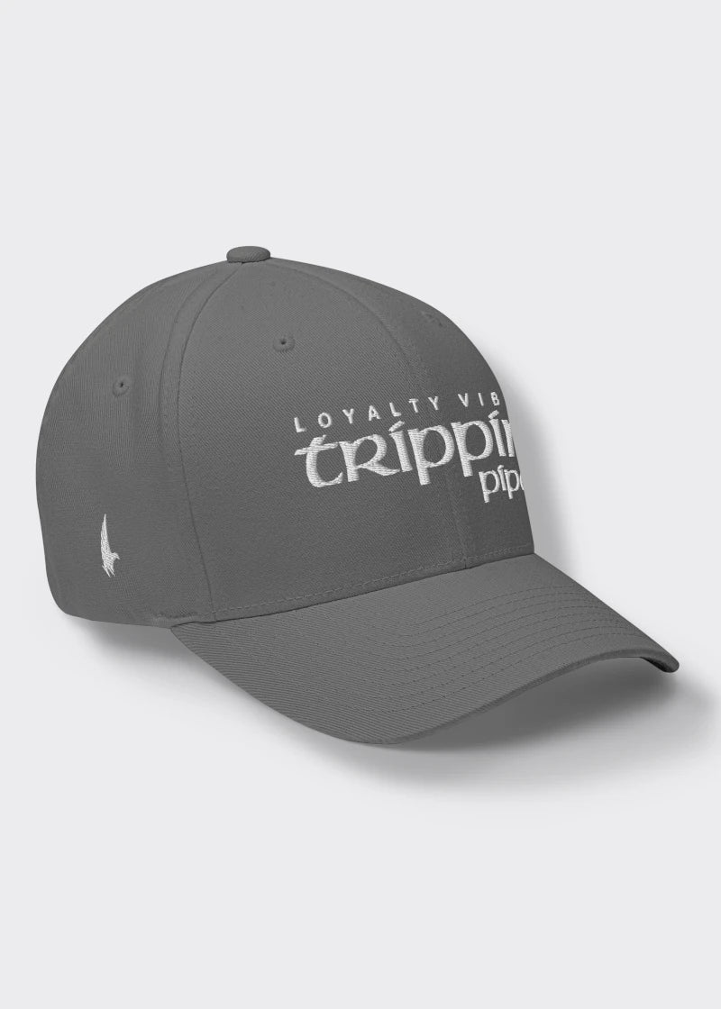 Trippin Pipe Fitted Hat - Grey - Loyalty Vibes