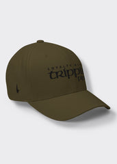 Trippin Pipe Fitted Hat - Military Green/Black - Loyalty Vibes