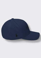 Trippin Pipe Fitted Hat - Navy Blue/Black - Side - Loyalty Vibes