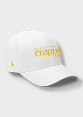 Trippin Pipe Fitted Hat - White/Gold - Loyalty Vibes