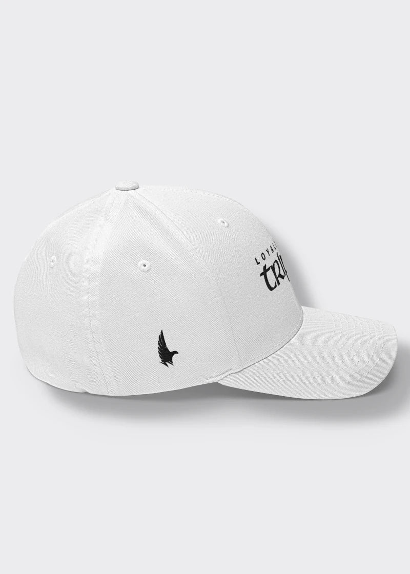 Trippin Pipe Fitted Hat - White - Side - Loyalty Vibes