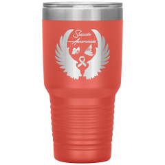 Suicide Awareness Battle Tumbler Coral - Loyalty Vibes