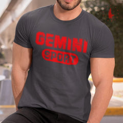 Gemini Sport T-Shirt heather black - Loyalty Vibes