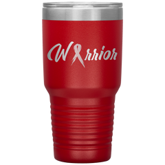 Breast Cancer Warrior Tumbler Red 30oz. Stainless Steel - Loyalty Vibes