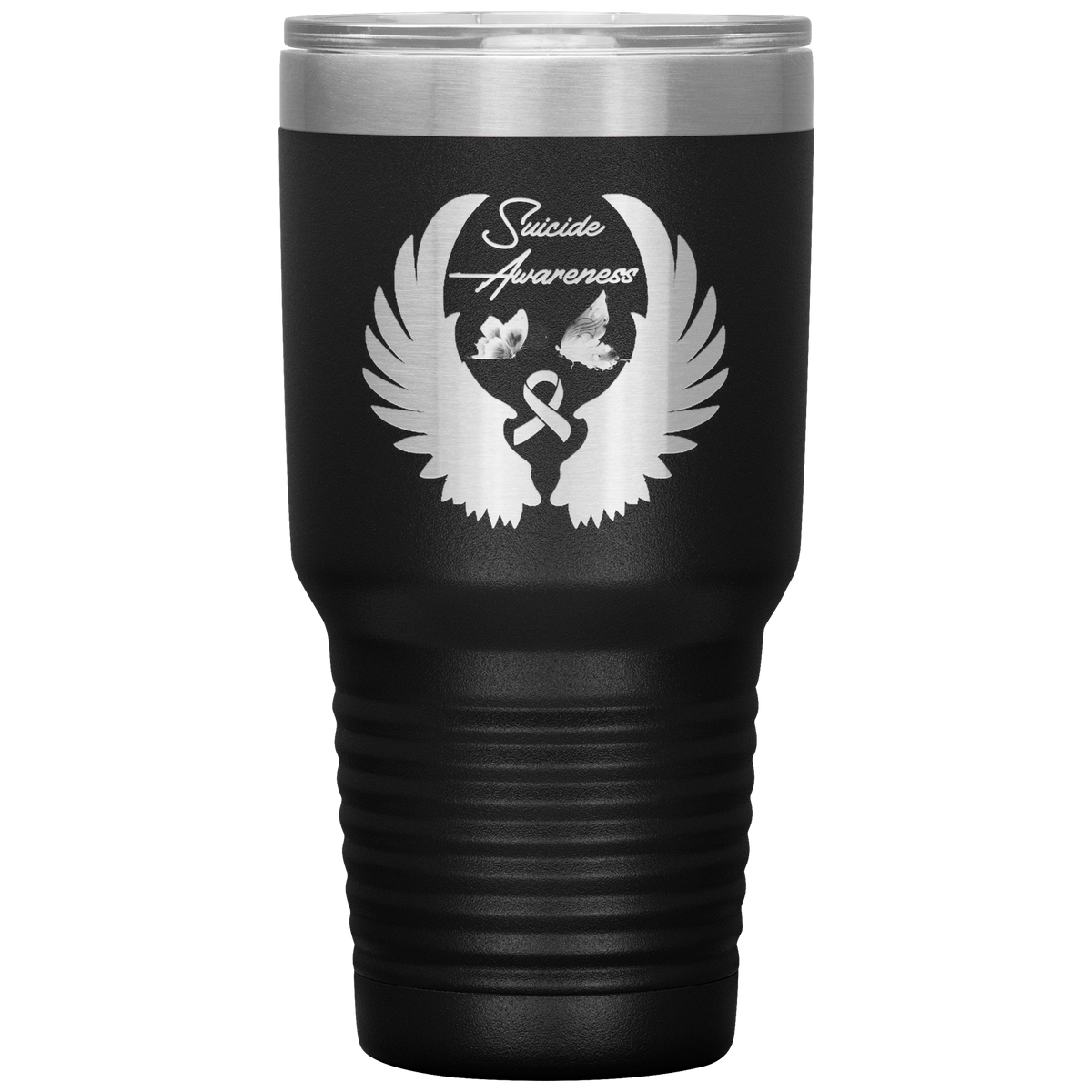 Suicide Awareness Battle Tumbler Black - Loyalty Vibes