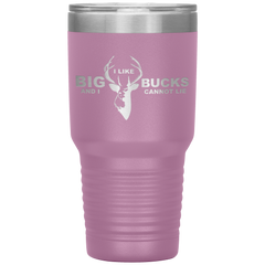 I Like Big Bucks And I Cannot Lie Tumbler Light Purple - Loyalty Vibes