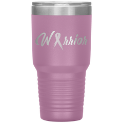 Breast Cancer Warrior Tumbler Light Purple 30oz. Stainless Steel - Loyalty Vibes