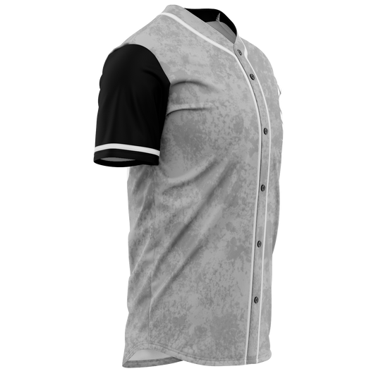 Loyalty Vibes Baseball Jersey Caribbean Grey Black - Loyalty Vibes