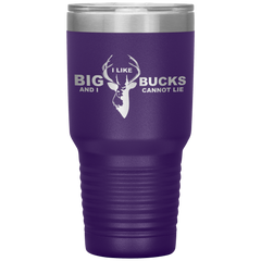 I Like Big Bucks And I Cannot Lie Tumbler Purple - Loyalty Vibes