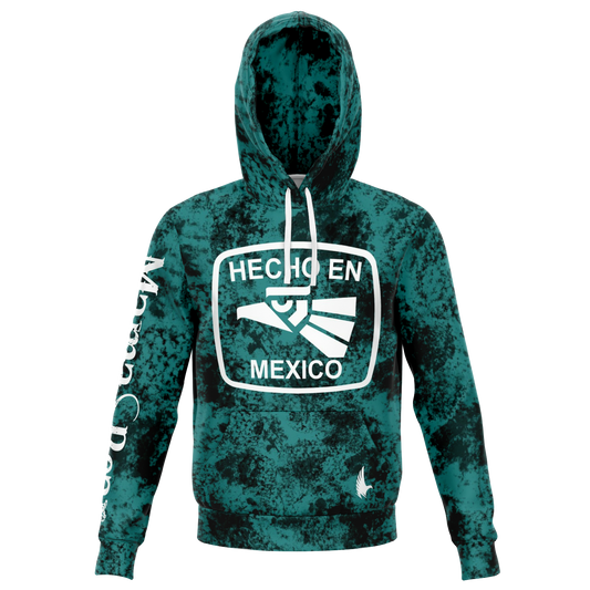 Hecho En Mexico Hoodie - Mama Bear Caribbean Green - Loyalty Vibes