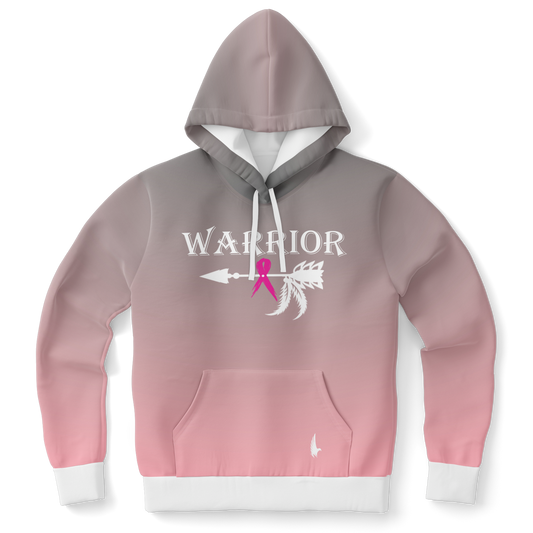 Ombre Breast Cancer Warrior Hoodie White - Loyalty Vibes