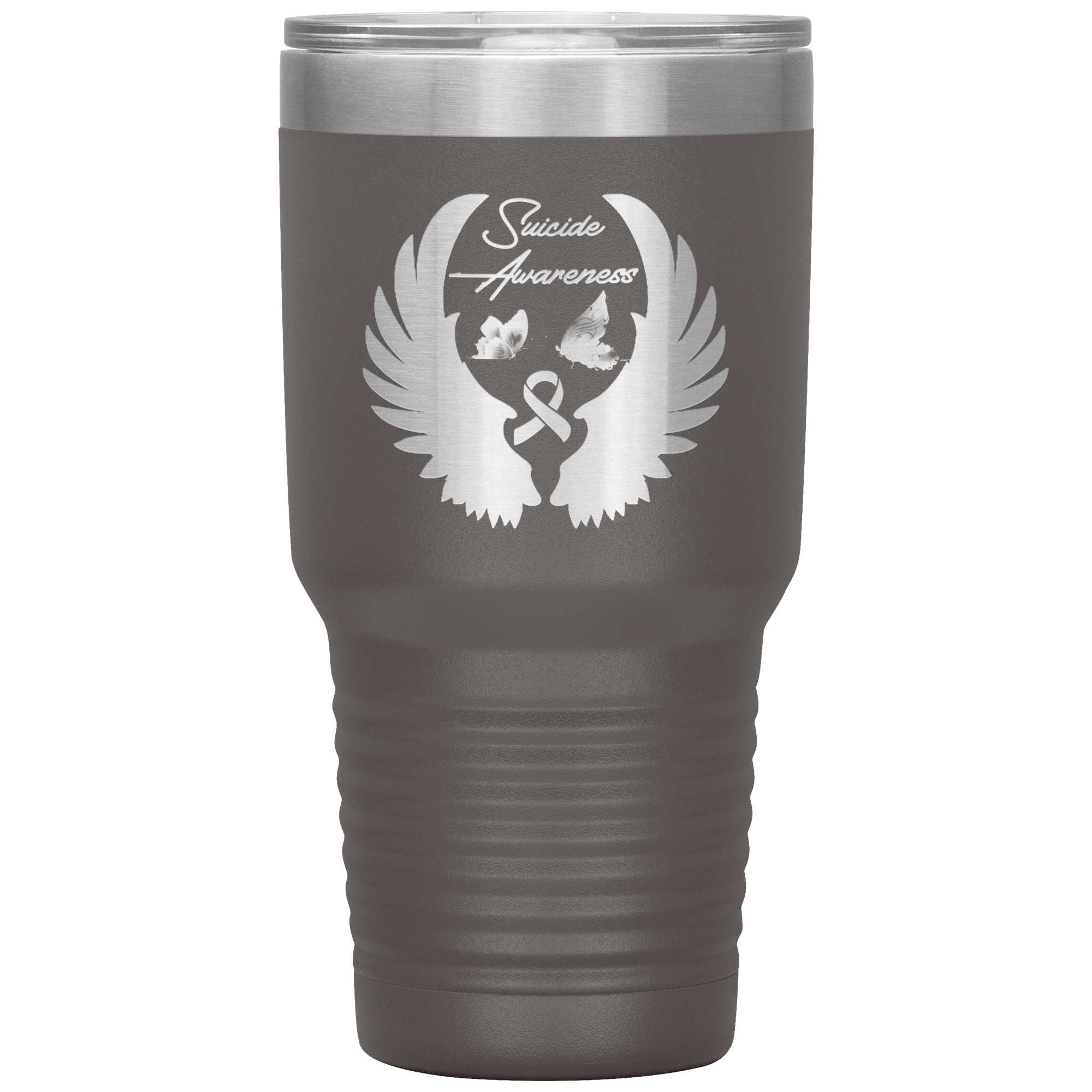 Suicide Awareness Battle Tumbler Pewter - Loyalty Vibes