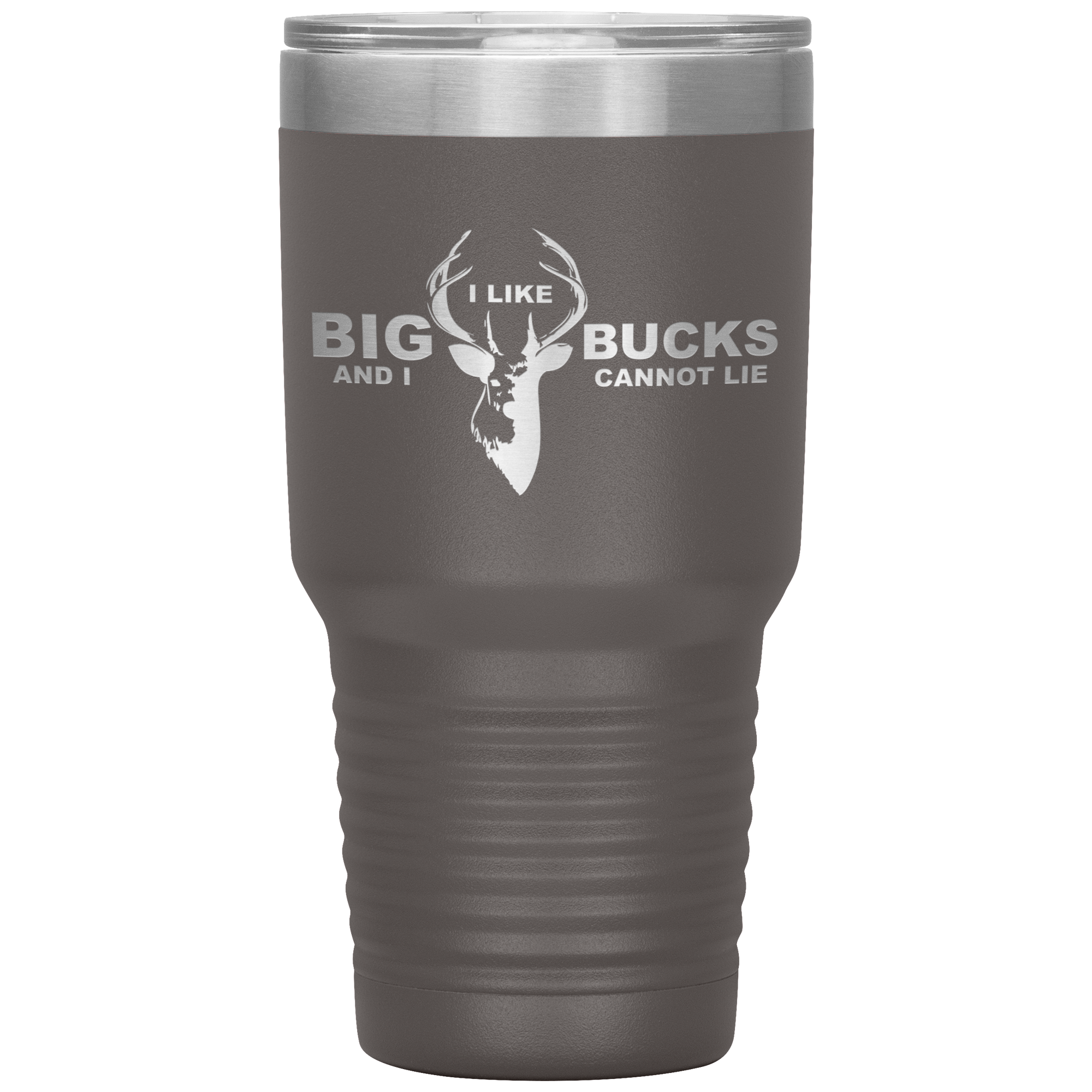 I Like Big Bucks And I Cannot Lie Tumbler Pewter - Loyalty Vibes