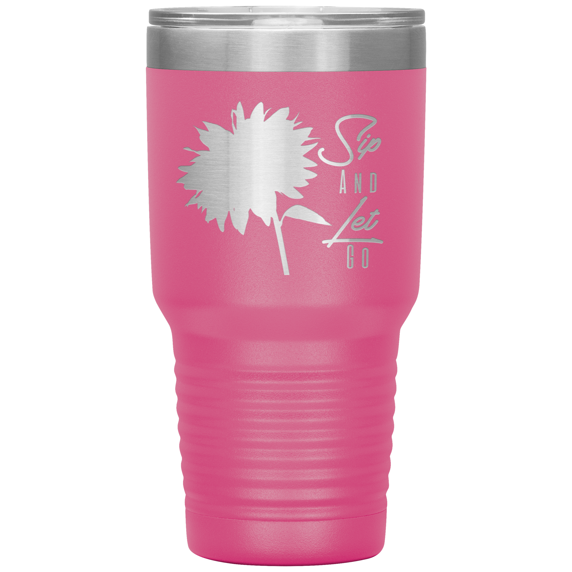 Sip And Let Go Tumbler Pink - Loyalty Vibes