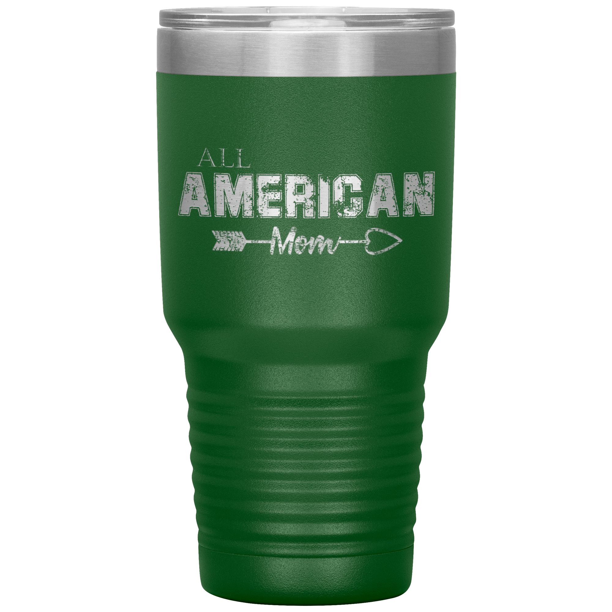 All American Mom Tumbler Green - Loyalty Vibes