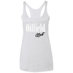 Oilfield Brat Tank Top Heather White - Loyalty Vibes