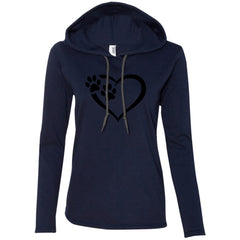 Paws Of Passion Slim Fit Hoodie Navy Dark Grey - Loyalty Vibes