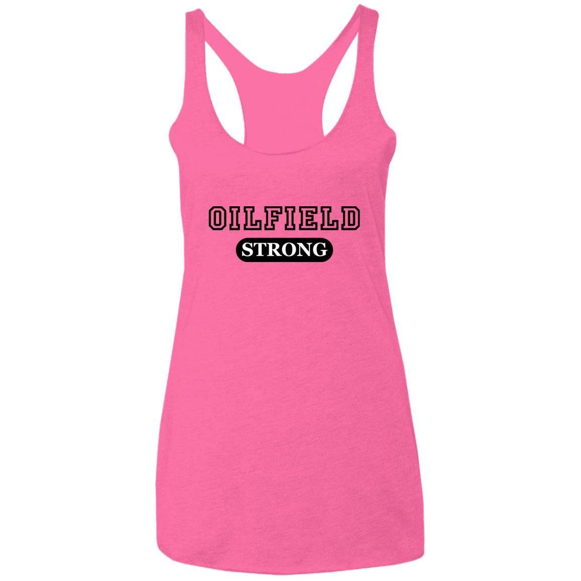 Oilfield Strong Women's Sport Tank Top Vintage Pink - Loyalty Vibes