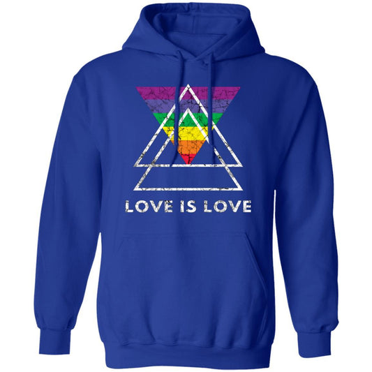 LGBT Love Is Love Pullover Hoodie Royal - Loyalty Vibes