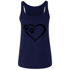 Relaxed Paws of Passion Tank Top Navy - Loyalty Vibes