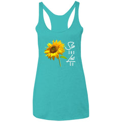 Sip And Let Go Women's Tank Top Tahiti Blue - Loyalty Vibes