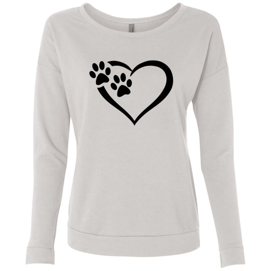 Ladies' Paws Of Passion Sweatshirt White - Loyalty Vibes