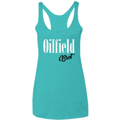 Oilfield Brat Tank Top Tahiti Blue - Loyalty Vibes