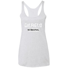 Oilfield Strong Tank Top Heather White - Loyalty Vibes