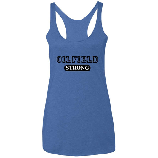 Oilfield Strong Women's Sport Tank Top Vintage Royal - Loyalty Vibes