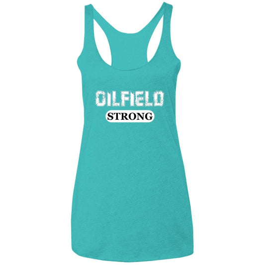 Oilfield Strong Tank Top Tahiti Blue - Loyalty Vibes