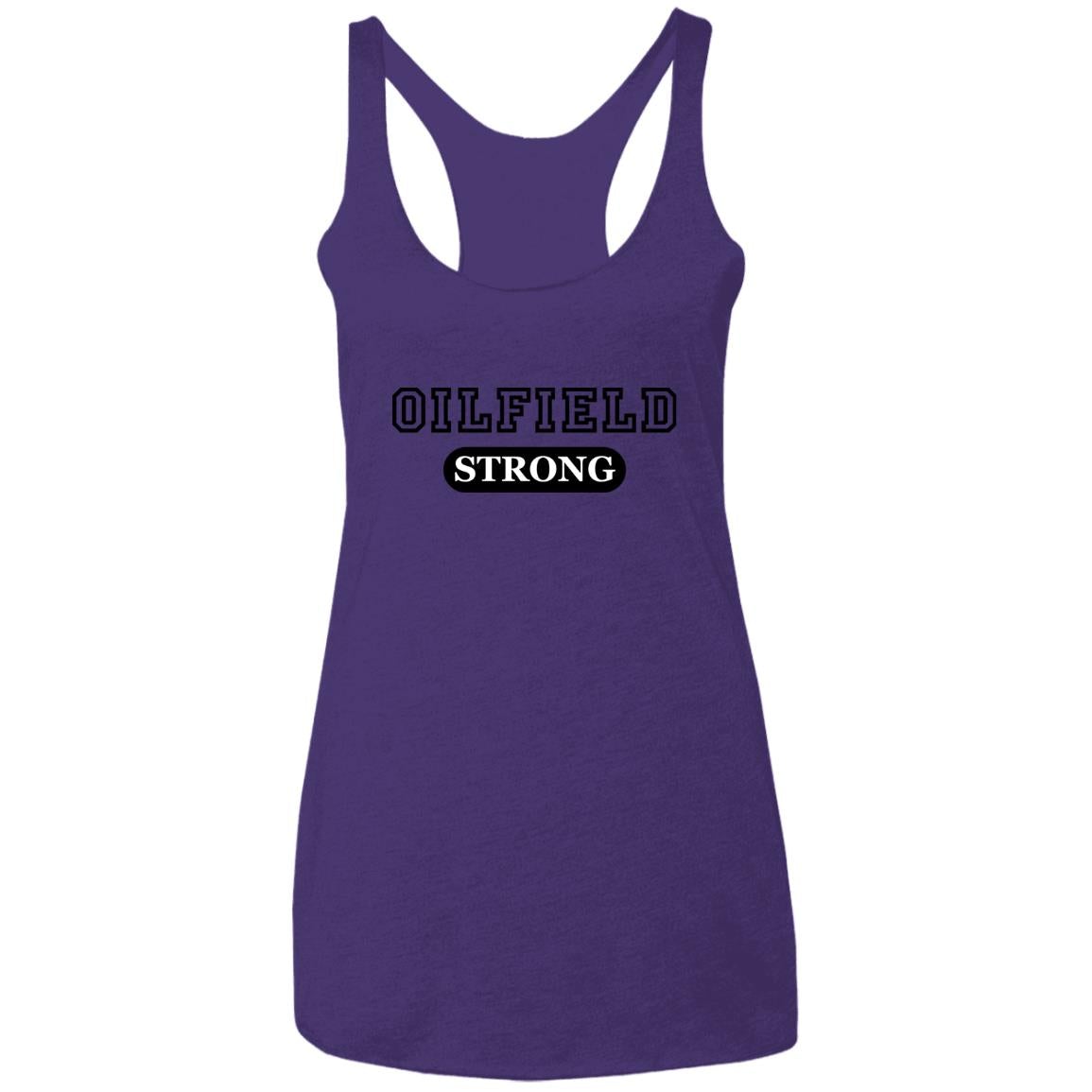 Oilfield Strong Women's Sport Tank Top Purple Rush - Loyalty Vibes