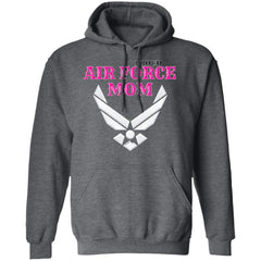 Proud Air Force Mom Pullover Hoodie Dark Heather - Loyalty Vibes