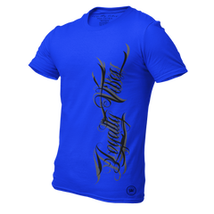 Men's Street Style Magnitude Logo Tee Blue - Loyalty Vibes