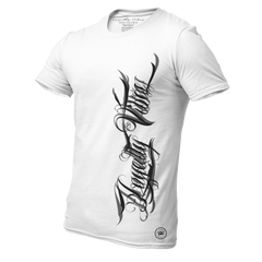 Men's Street Style Magnitude Logo Tee White - Loyalty Vibes