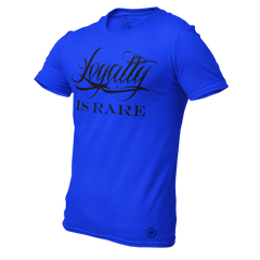 Loyalty Is Rare Men's Tee Blue Black - Loyalty Vibes