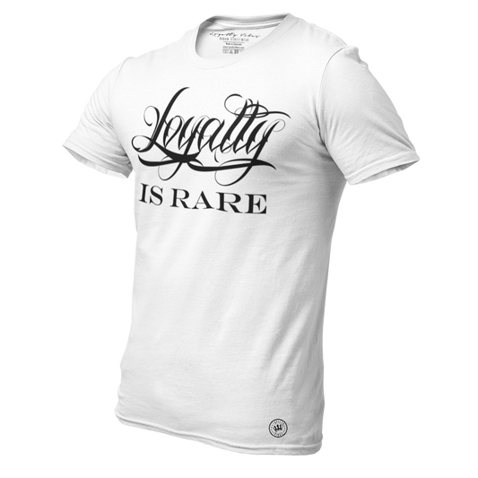 Loyalty Is Rare T-Shirt White - Loyalty Vibes