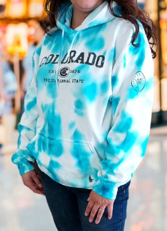 Sportswear Colorado Tie Dye Hoodie Mountain Blast - Loyalty Vibes