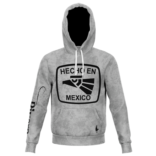 Hecho En Mexico Hoodie - Rivera Caribbean Grey Black - Loyalty Vibes