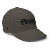 America Strong Trump Flexfit Hat Charcoal Grey Black - Loyalty Vibes