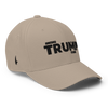 America Strong Trump Flexfit Hat Sandstone Black - Loyalty Vibes