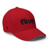 America Strong Trump Flexfit Hat Red Black - Loyalty Vibes