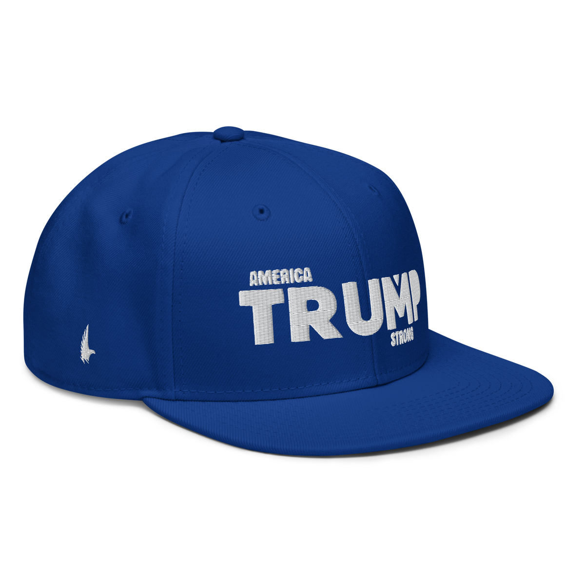 Loyalty Vibes America Trump Strong Snapback Hat Blue One size - Loyalty Vibes