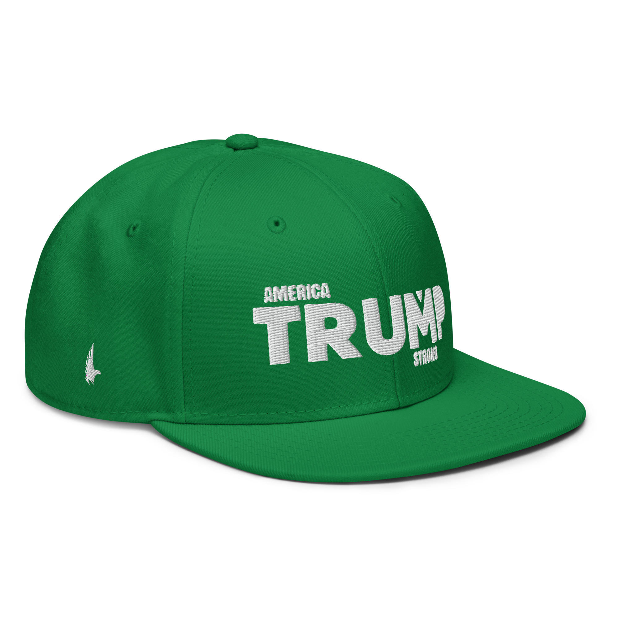 Loyalty Vibes America Trump Strong Snapback Hat Green One size - Loyalty Vibes