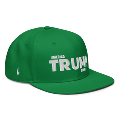 Loyalty Vibes America Trump Strong Snapback Hat Green One size - Loyalty Vibes